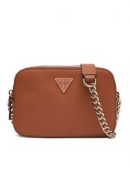 Guess Torebka Noelle II HWZG96 72140 Brązowy. Brązowe torebki do ręki damskie Guess, z aplikacjami, ze skóry, bez dodatków. Za 379.99 zł.