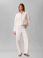 Calvin Klein Jeans Dżinsy Kobiety Bawełna (100%) biały, 28-30. Białe jeansy damskie Calvin Klein Jeans, bez wzorów, z bawełny. Za 279.95 zł.
