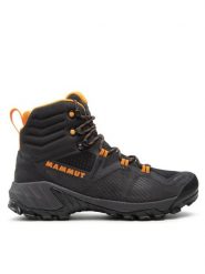 Mammut Trekkingi Sapuen High Gtx GORE-TEX 3030-04241-00132-1075 Czarny. Czarne botki męskie Mammut, bez wzorów, z gore-texu, bez obcasa, bez zapięcia. Za 1,049.00 zł.