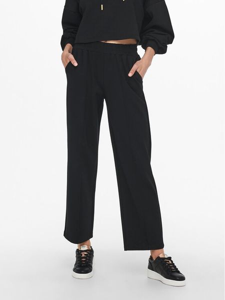 ONLY Spodnie materiałowe 15235076 Czarny Loose Fit. Czarne spodnie materiałowe damskie ONLY, bez wzorów, z materiału. Za 129.99 zł.