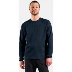 Bluza bez kaptura Odlo Mid Layer CUBIC. Niebieskie bluzki damskie ODLO, l, bez wzorów, z dzianiny, bez kołnierzyka, bez ramiączek. Za 269.99 zł.