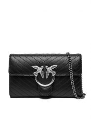 PINKO Torebka Love One Wallet Light AI 25-26 PLTT 105344 A2JC Czarny. Czarne torebki do ręki damskie Pinko, bez wzorów, ze skóry, bez dodatków. Za 1,149.00 zł.