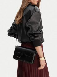 GINO ROSSI Torebka C-KY185 Czarny. Czarne listonoszki damskie Gino Rossi, bez wzorów, z materiału, bez dodatków. Za 179.99 zł.