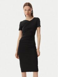 Rinascimento Sukienka koktajlowa CFC0129420003 Czarny Slim Fit. Czarne sukienki damskie Rinascimento, xl, bez wzorów, z syntetyku, wizytowe, bez kołnierzyka, bez ramiączek. Za 609.99 zł.