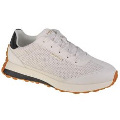 Buty sportowe Sneakersy damskie, Skechers Gusto - Wind-O. Białe obuwie sportowe damskie Skechers, bez wzorów, bez zapięcia, trekkingowe. Za 359.99 zł.