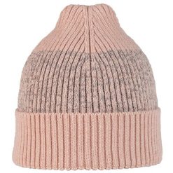 Czapka sportowa Running z odblaskiem z wełny merino active beanie. Czerwone czapki damskie Buff, bez wzorów, z wełny, sportowe. Za 179.99 zł.