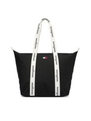 Tommy Hilfiger Torebka Tjw Ess Daily Tote AW0AW18461 Czarny. Czarne shopperki damskie Tommy Hilfiger, bez wzorów, z materiału, bez dodatków. Za 329.99 zł.