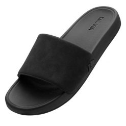 Damskie Klapki Kubota Premium Suede Essence Czarne 41. Czarne klapki damskie Kubota, bez wzorów, bez obcasa, bez zapięcia. Za 159.99 zł.