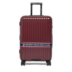 Walizka średnia Beverly Hills Polo Club. Czerwone walizki damskie Beverly Hills Polo Club, bez wzorów, średnie. Za 359.99 zł.