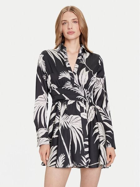 Guess Sukienka koktajlowa W5YK00 WF1T2 Zielony Regular Fit. Zielone sukienki damskie Guess, xxl, z aplikacjami, z syntetyku, wizytowe, bez kołnierzyka, bez ramiączek. Za 459.99 zł.