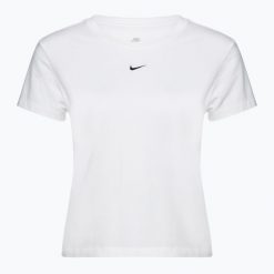 Koszulka damska Nike Sportswear Chill Knit. Białe bluzki damskie Nike, l, bez wzorów, sportowe, bez kołnierzyka, bez ramiączek. Za 139.99 zł.