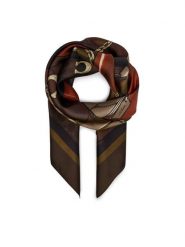 Coach Chusta 29CAS76 Brązowy. Brązowe rękawiczki damskie Coach, bez wzorów, z jedwabiu. Za 399.99 zł.