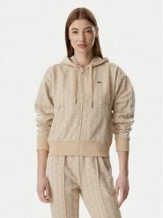 Lacoste Bluza SF7606 Beżowy jasny Regular Fit. Brązowe bluzy damskie Lacoste, bez wzorów, z syntetyku, bez ramiączek, bez kaptura. Za 780.99 zł.