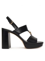 MICHAEL Michael Kors Sandały Erin Platform 40S6ERHS1L Czarny. Czarne kozaki damskie MICHAEL Michael Kors, bez wzorów, ze skóry, bez obcasa, na słupku, bez zapięcia. Za 739.99 zł.