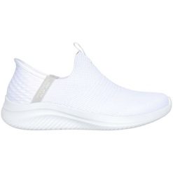 Buty damskie SKECHERS Ultra Flex 3.0 Cozy Streak. Białe obuwie trekkingowe damskie Skechers, bez zapięcia. Za 329.99 zł.