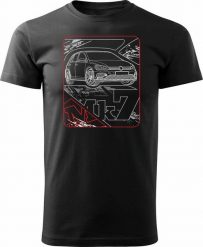 Topslang Koszulka z samochodem VW Golf 7 VII męska czarna REGULAR XXL. Czarne swetry męskie Topslang, m, bez wzorów, bez kołnierzyka, bez ramiączek. Za 99.90 zł.