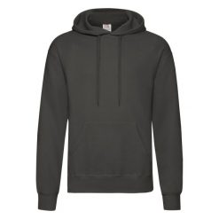 Męska Klasyczna Bluza Z Kapturem. Szare bluzy męskie fruit of the loom, m, bez wzorów, klasyczne, bez ramiączek, z kapturem. Za 81.99 zł.
