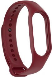 Opaska Smart Band M5/M6 BORDOWY / BURGUNDY. Czerwone smartbandy OEM. Za 2.48 zł.