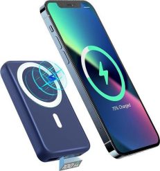 Powerbank Lichip LED Magsafe 10000mAh Granatowy. Niebieskie powerbanki LICHIP. Za 139.99 zł.