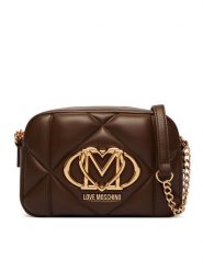 LOVE MOSCHINO Torebka JC4038PP1PLC0300 Brązowy. Brązowe listonoszki damskie Love Moschino, bez wzorów, ze skóry, bez dodatków. Za 879.99 zł.