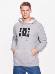 DC Bluza ADYSF03099 Szary Regular Fit. Szare bluzy męskie DC, l, bez wzorów, z bawełny, bez ramiączek, bez kaptura. Za 199.99 zł.