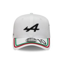 Czapka z daszkiem New Era Monza PG 9FIFTY PC Renaul. Białe czapki damskie New Era, bez wzorów, z materiału, eleganckie. Za 195.99 zł.