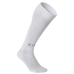Skarpety do piłki nożnej Kipsta Essentiel. Białe skarpetki damskie KIPSTA, bez wzorów, z elastanu. Za 15.99 zł.