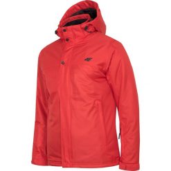 Kurtka narciarska męska KUMN351R - czerwony. Czerwone kurtki sportowe męskie 4F, m, bez wzorów, z kapturem, climacool (adidas). W wyprzedaży za 199.99 zł.