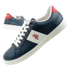 Buty trampki sneakersy męskie U.S. Polo Assn. Białe trampki męskie U.S. Polo Assn., bez wzorów, eleganckie, bez zapięcia. Za 169.00 zł.