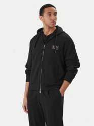 Armani Exchange Bluza XM001770 AF19936 UC001 Czarny Regular Fit. Czarne bluzy męskie Armani Exchange, m, bez wzorów, z syntetyku, bez ramiączek, bez kaptura. Za 709.99 zł.