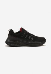 Czarno-Szare Buty Sportowe Sneakersy z Geometrycznym Wzorem Odalise. Czarne buty sportowe męskie Born2be, bez wzorów, z jeansu, bez zapięcia. Za 109.99 zł.