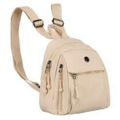 Plecak damski Peterson PTN CSM-11 beżowy. Brązowe plecaki damskie Peterson, bez wzorów. Za 89.99 zł.