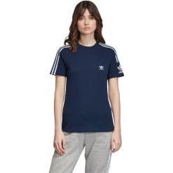 Adidas Originals Koszulka Niebieski. Niebieskie bluzki damskie adidas Originals, s, bez wzorów, z bawełny, bez kołnierzyka, bez ramiączek. Za 128.95 zł.