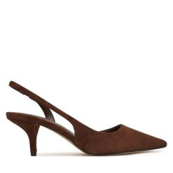 Szpilki Aldo. Brązowe szpilki damskie Aldo, bez wzorów, bez obcasa, na szpilce, bez zapięcia. Za 369.99 zł.