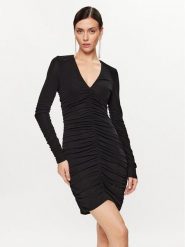 Pinko Sukienka koktajlowa 102057 A17I Czarny Slim Fit. Czarne sukienki damskie Pinko, s, bez wzorów, z wiskozy, wizytowe, bez kołnierzyka, bez ramiączek. Za 1,619.00 zł.