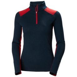 Sweter damski Helly Hansen Lifa. Niebieskie bielizna sportowa damska Helly Hansen, bez wzorów, z wełny. Za 440.00 zł.