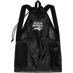 Worek plecak pływacki Aqua Speed Gear Bag. Czarne plecaki męskie Aqua-Speed, bez wzorów, z materiału. Za 59.99 zł.