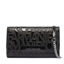 Torebka Armani Exchange. Czarne torebki do ręki damskie Armani Exchange, bez wzorów, bez dodatków. Za 454.99 zł.