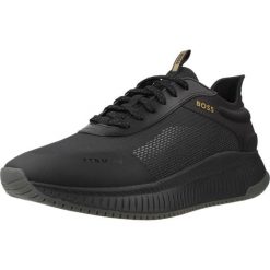 Buty HUGO BOSS TTNM EVO RUNN RSMH Czarny. Czarne buty zimowe męskie Hugo Boss, bez wzorów, z syntetyku, bez obcasa, bez zapięcia. Za 782.99 zł.