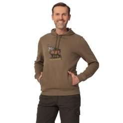 Bluza myśliwska Tagart FNS Deer Brown nadruk z jeleniem. Brązowe bluzy męskie tagart, xl, bez wzorów, sportowe, bez ramiączek, bez kaptura. Za 279.00 zł.