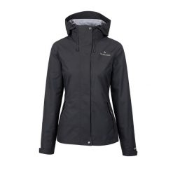 Kurtka Membranowa Damska ESSENCE STX BL. Czarne kurtki sportowe damskie Bergson, bez wzorów, bez ramiączek, bez kaptura, trekkingowe. Za 479.00 zł.