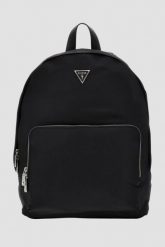 GUESS Czarny plecak męski Milano. Czarne plecaki męskie Guess, z aplikacjami, eleganckie. W wyprzedaży za 288.99 zł.