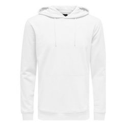 ONLY&SONS Męska bluza Basic Sweat Hood ie Unbrushed Noos White (rozmiar S). Białe bluzy męskie Only&Sons, m, bez wzorów, z kapturem. W wyprzedaży za 86.00 zł.