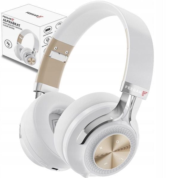 Słuchawki Bezprzewodowe FEEGAR AlphaBeat ANC Nauszne 65H Bluetooth 5.4 Mikrofon. Słuchawki bezprzewodowe Feegar. Za 239.00 zł.