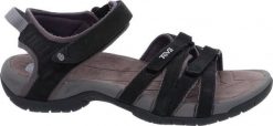 Teva Sandały damskie Tirra Leather czarne r. 38. Czarne sandały damskie Teva, bez wzorów, bez obcasa, bez zapięcia. Za 308.95 zł.