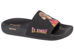 Klapki na basen męskie, Snoop Dogg Hyper Slide - Dr. Bombay. Czarne klapki męskie Skechers, bez wzorów, z materiału, bez zapięcia. Za 229.99 zł.