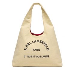 Torebka KARL LAGERFELD. Brązowe shopperki damskie KARL LAGERFELD, bez wzorów, bez dodatków. Za 389.99 zł.