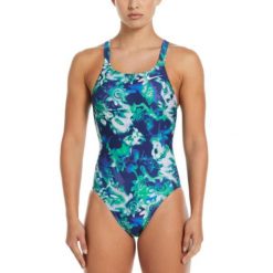 Strój pływacki jednoczęściowy damski Nike Hydrastrong Solid Fastback. Niebieskie stroje kąpielowe damskie Nike, xs, bez wzorów. Za 189.99 zł.