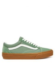 Vans Tenisówki Old Skool VN000D9Y17P1 Zielony. Zielone trampki i tenisówki damskie Vans, bez wzorów, ze skóry, bez zapięcia. Za 299.99 zł.