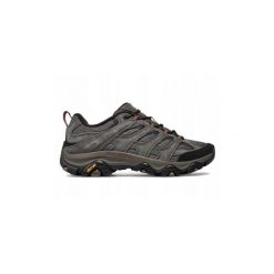 Buty Męskie Merrell Moab Trekkingi Skórzane Vibram Sportowe. Szare trekkingi męskie Merrell, bez zapięcia. Za 479.00 zł.
